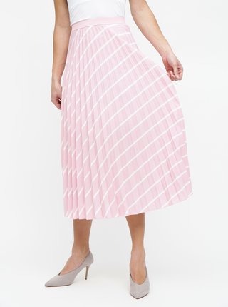 Ružová plisovaná sukňa Miss Selfridge