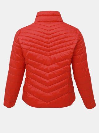Červená prešívaná ľahká bunda ONLY CARMAKOMA Demi
