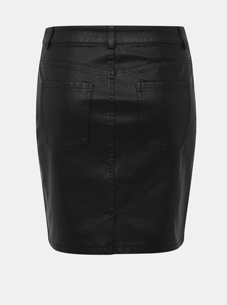 Čierna koženková sukňa Noisy May Belexi
