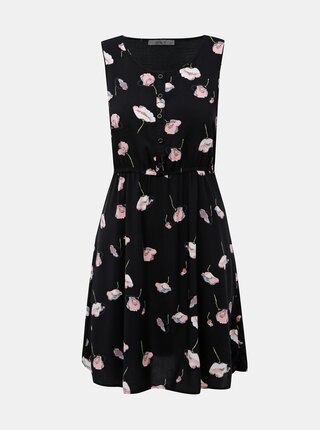 Čierne kvetované šaty Haily´s Lia