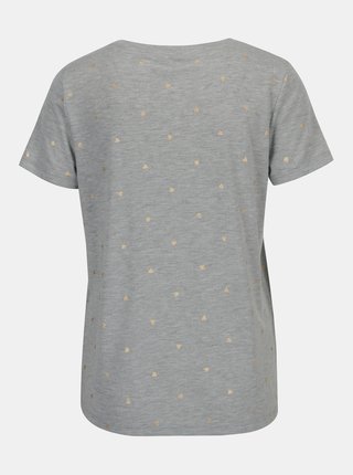 Sivé melírované vzorované tričko ONLY Isabella 
