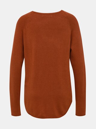 Tehlový dámsky basic sveter Haily´s Marin
