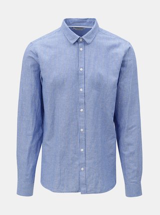 Modrá pruhovaná regular fit košile Casual Friday by Blend 