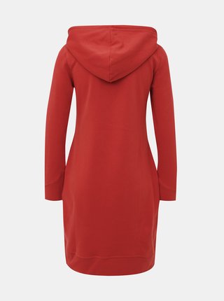 Červené mikinové šaty so zipsom ONLY Bree