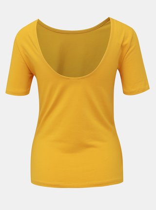 Žlté basic tričko Noisy May Elena