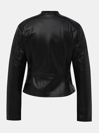 Čierna dámska koženková bunda Alcott