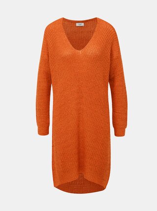 Oranžové svetrové šaty Jacqueline de Yong Tammy