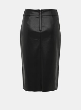 Čierna koženková sukňa Dorothy Perkins