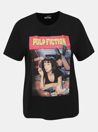 Čierne tričko s potlačou TALLY WEiJL Pulp Fiction