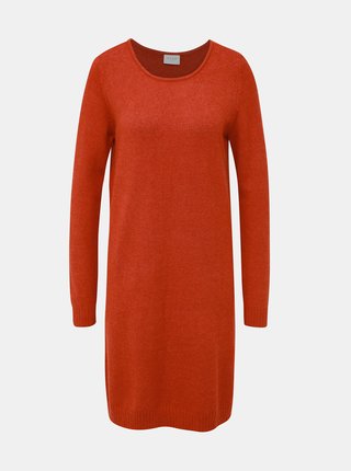 Červené svetrové šaty VILA Viril