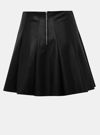 Čierna koženková sukňa TALLY WEiJL