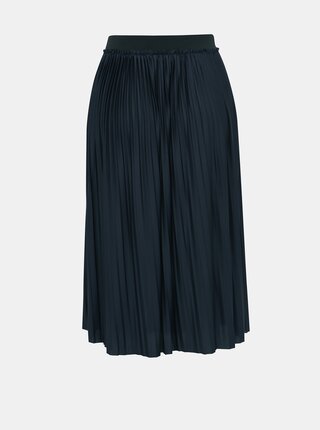 Tmavomodrá plisovaná midi sukňa Jacqueline de Yong Sophia