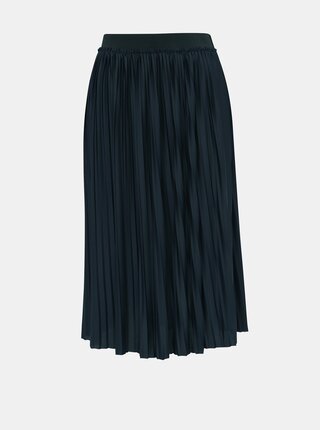 Tmavomodrá plisovaná midi sukňa Jacqueline de Yong Sophia