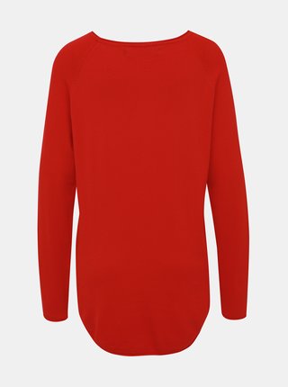 Červený basic sveter VERO MODA Nellie