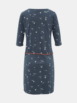 Tmavomodré vzorované šaty Ragwear Tanya Print