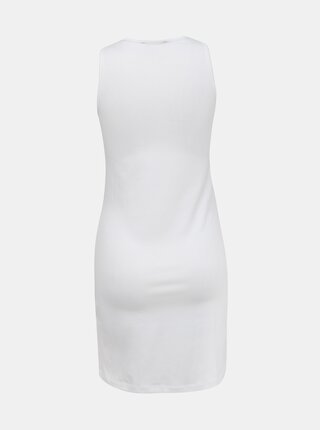 Biele púzdrové basic šaty Yest