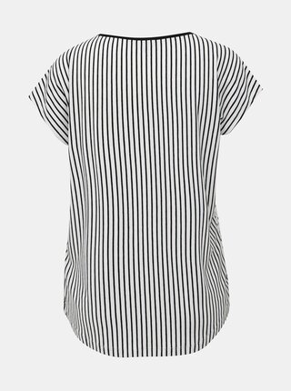 Čierno-biele vzorované tričko Yest