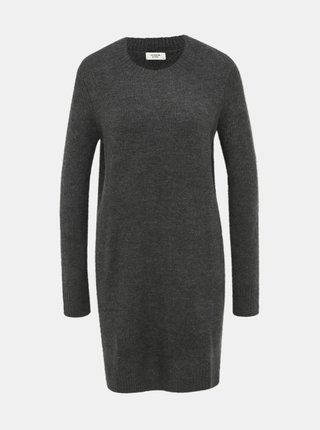 Tmavě šedé svetrové šaty Jacqueline de Yong Crea