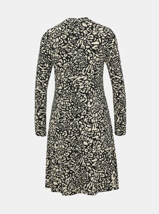 Béžovo-černé šaty s gepardím vzorom Dorothy Perkins