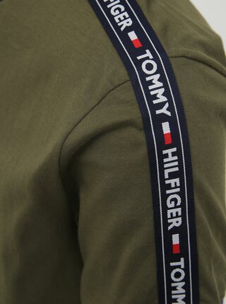 Kaki pánske tričko Tommy Hilfiger