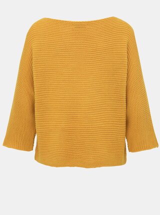 Horčicový dámsky basic sveter Haily´s Anne