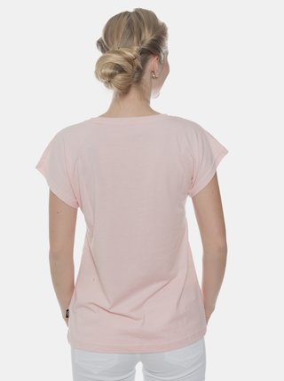 Rúžové dámske tričko s potlačou SAM 73