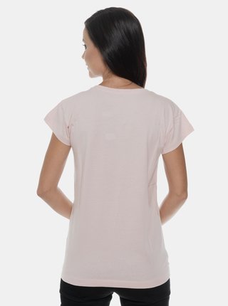 Rúžové dámske tričko s potlačou SAM 73