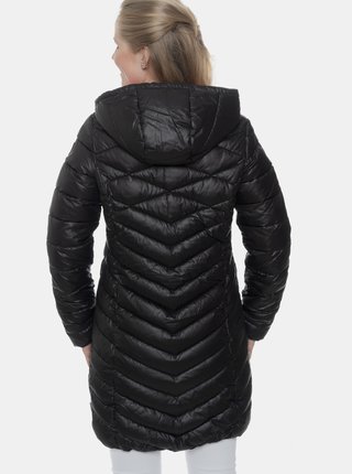 Černý dámský prošívaný zimní kabát SAM 73 
