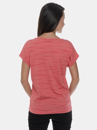 Červené dámske vzorované tričko SAM 73
