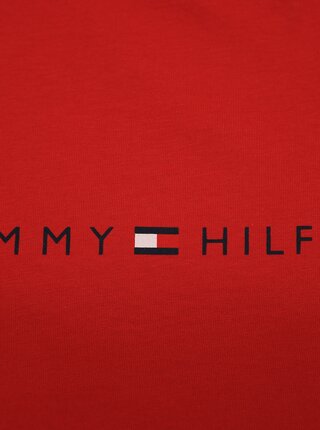 Červené dámske tričko s potlačou Tommy Hilfiger