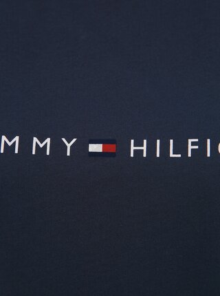 Tmavomodré dámske tričko s potlačou Tommy Hilfiger