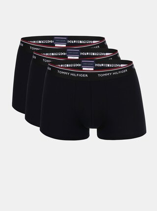 Sada tří pánských bokových boxerek v černé barvě Tommy Hilfiger Underwear