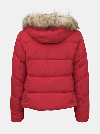 Červená prešívaná zimná bunda ONLY North