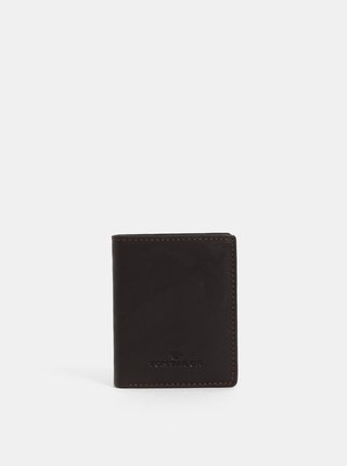 Tmavě hnědá pánská kožená peněženka Tom Tailor Lary