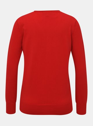 Červený dámsky basic sveter ZOOT