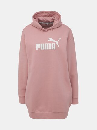 Rúžové mikinové šaty Puma Amplified
