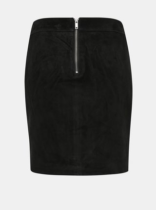 Čierna semišová púzdrová sukňa Noisy May Wren