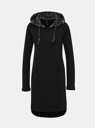Čierne mikinové šaty Ragwear Bess