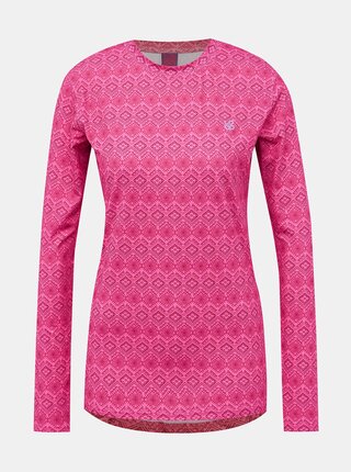 Rúžové dámske vzorované termo tričko LOAP Parida