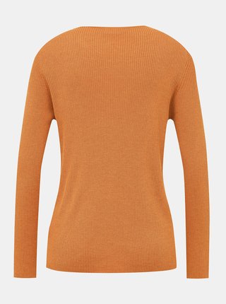 Oranžový basic sveter VILA Wendis