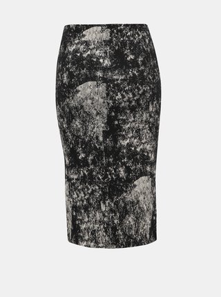 Čierna vzorovaná púzdrová sukňa Noisy May Paint