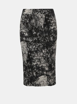 Čierna vzorovaná púzdrová sukňa Noisy May Paint