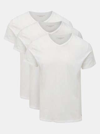 Sada tří bílých pánských triček Tommy Hilfiger Underwear