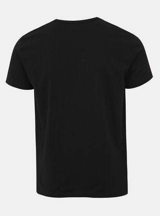 Súprava troch pánskych čiernych tričiek s véčkovým výstrihom Tommy Hilfiger