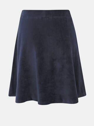 Tmavomodrá menčestrová sukňa VILA