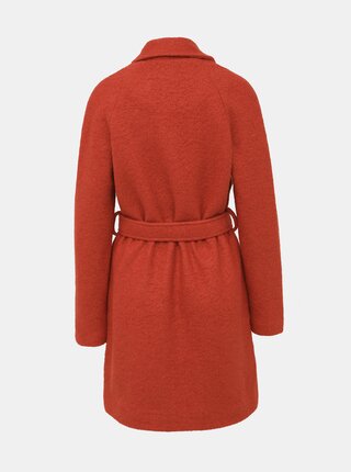 Červený vlnený kabát VILA