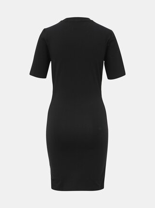 Čierne púzdrové šaty s pásom adidas Originals