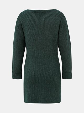 Tmavozelené svetrové šaty Dorothy Perkins