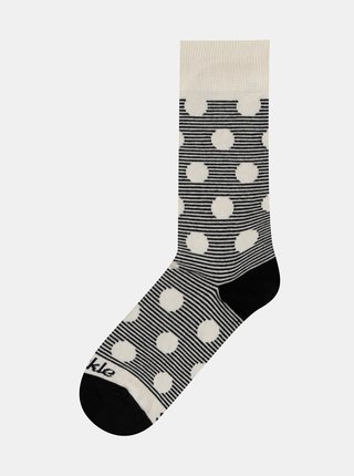 Šedé vzorované ponožky Fusakle Chameleon albín