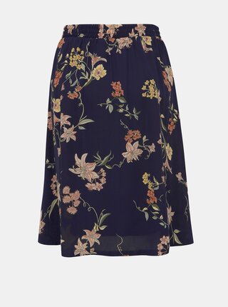 Tmavomodrá kvetovaná sukňa Jacqueline de Yong Jade